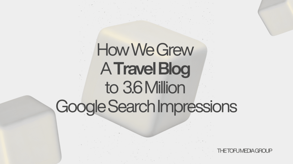 how we grew a travel site